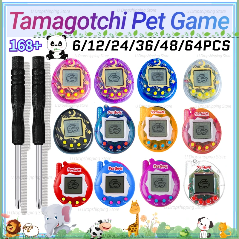 Tamagotchi Electronic Pet Virtual - 64-6PCS Virtuele Huisdier Sleutelhanger Tamagotchi Elektronisch