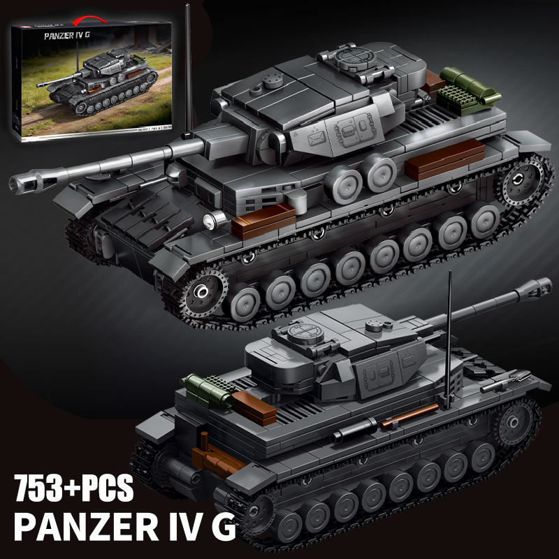 Lego Compatible Military Tank - Militaire 1/35 schaal Panzerkampfwagen IV Ausf.G