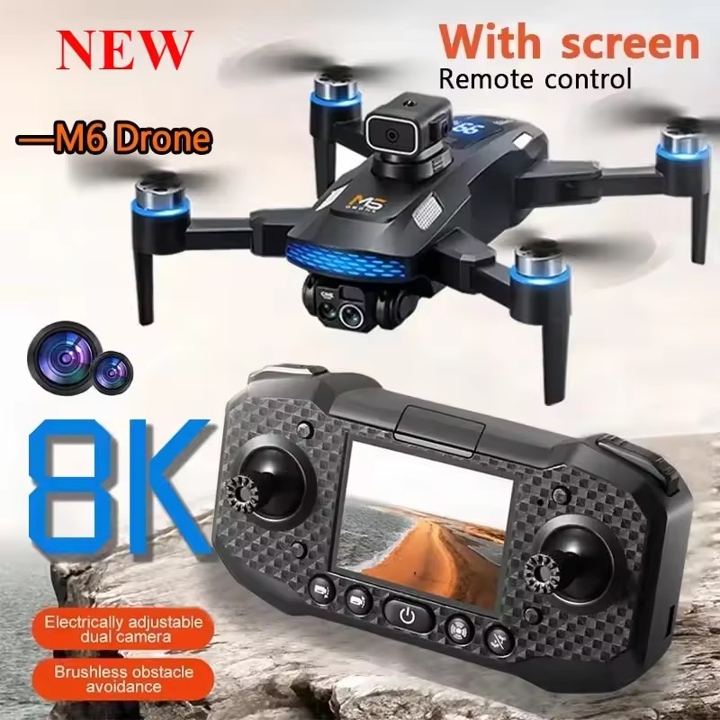 Fpv Brushless Rc Drone 4K - 2026 NIEUWE M6 Drone Professionele 8K