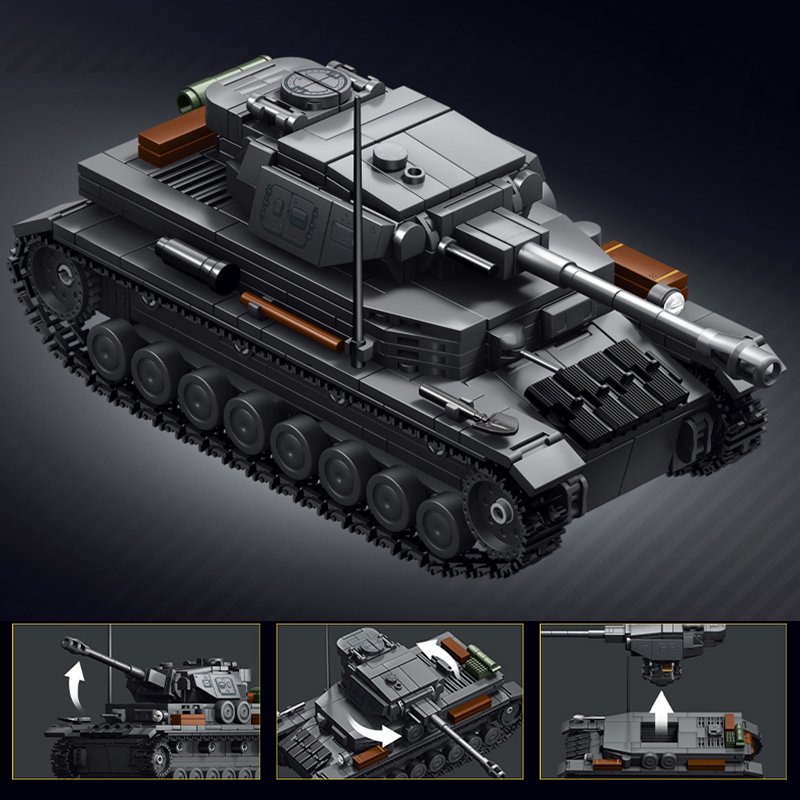 Militaire 1/35 schaal Panzerka - Lego Compatible Military Tank recensie en prijs