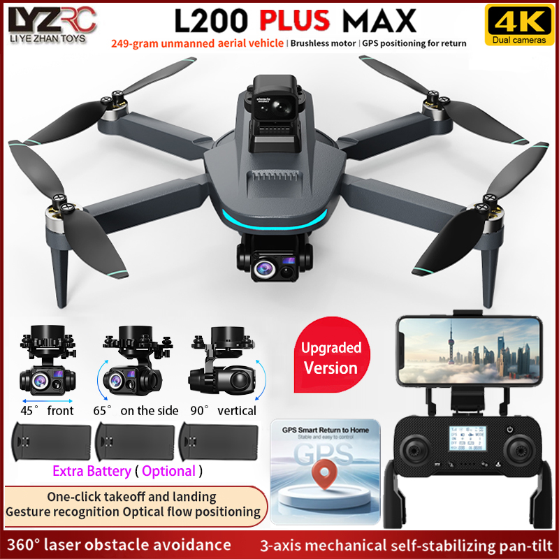 NIEUWE L200 PLUS MAX GPS Drone - Fpv Brushless Rc Drone 4K recensie en prijs